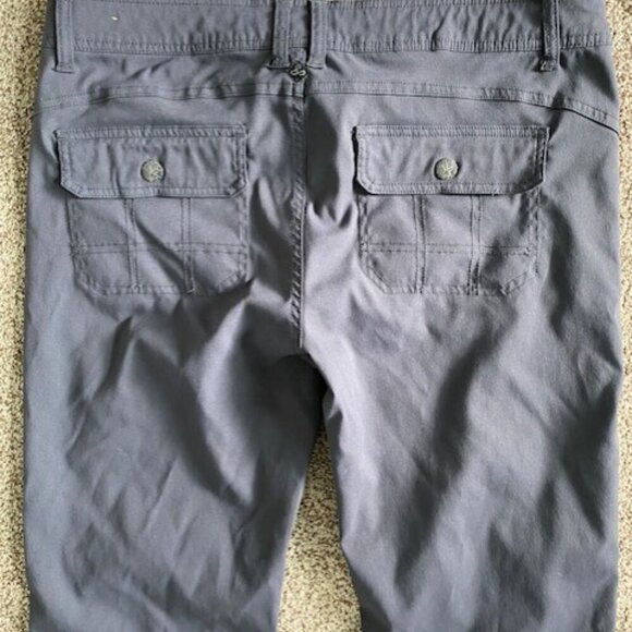 PRANA Halle Convertible Coal Grey/Gray Roll-up Pants 12 SHORT - Picture 13 of 16